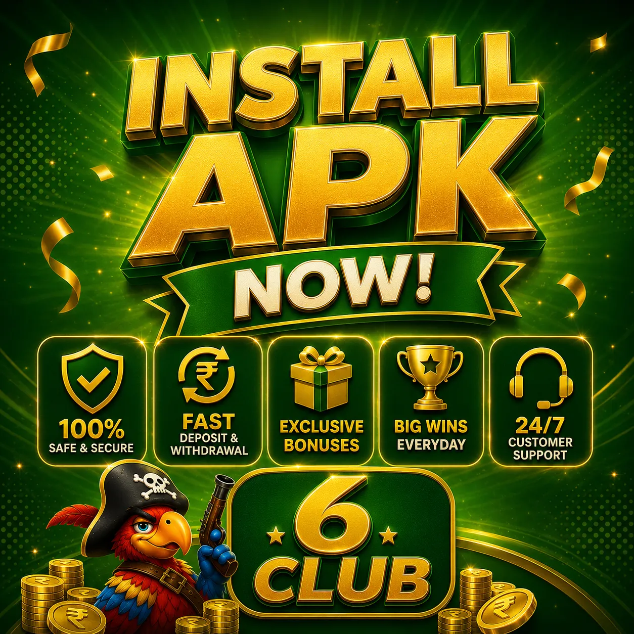 Download and install 6 Club APK for Android